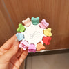 Cute Candy Color Floral Resin Hair Grip Clip Sweet Princess Style Painted Plastic Hair Accessory For Women And Girls