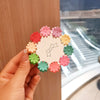 Cute Candy Color Floral Resin Hair Grip Clip Sweet Princess Style Painted Plastic Hair Accessory For Women And Girls