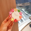 Cute Candy Color Floral Resin Hair Grip Clip Sweet Princess Style Painted Plastic Hair Accessory For Women And Girls
