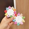 Cute Candy Color Floral Resin Hair Grip Clip Sweet Princess Style Painted Plastic Hair Accessory For Women And Girls