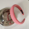 Cute Candy Color Wide Brim Sponge Headband Handmade Geometric Cloth Hair Accessory For Women Wholesale