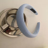 Cute Candy Color Wide Brim Sponge Headband Handmade Geometric Cloth Hair Accessory For Women Wholesale