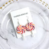 Cute Cartoon Candy Lollipop Ear Hook Earrings For Women Sweet Macaron Style Plastic And Resin Jewelry Wholesale