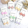 Cute Cartoon Candy Lollipop Ear Hook Earrings For Women Sweet Macaron Style Plastic And Resin Jewelry Wholesale