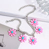 Cute Cartoon Daisy Flower Resin Bead Chain Bracelet Elegant Lightweight Style Wearresistant Waterproof Jewelry For Women And Men