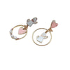 Cute Cat Alloy Enamel Artificial Pearls Drop Earrings