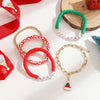 Cute Christmas Tree Letter Resin Christmas Women's Bracelets