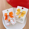 Cute Cloth Bow Hair Clip For Girls Baby Bangs Side Hairpin Soft Bow Headdress Accessory