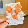 Cute Cloth Bow Hair Clip For Girls Baby Bangs Side Hairpin Soft Bow Headdress Accessory
