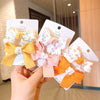 Cute Cloth Bow Hair Clip For Girls Baby Bangs Side Hairpin Soft Bow Headdress Accessory