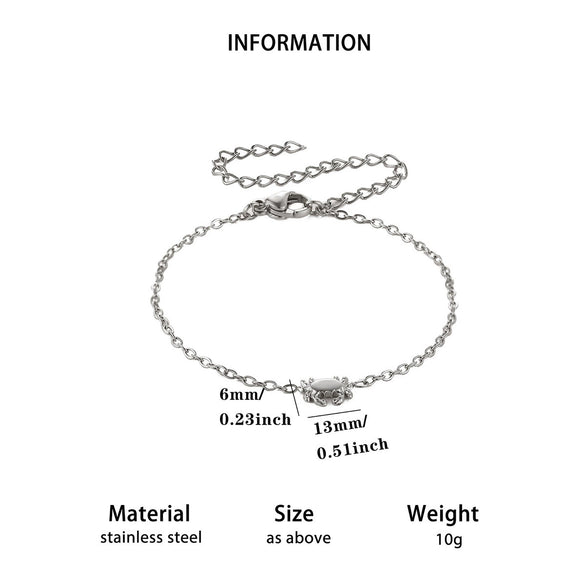 Cute Crab Bracelet In Gold Plated Stainless Steel Sweet Edgy Animal Jewelry For Women And Men
