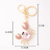 Cute Crab Zinc Alloy Diamond Unisex Bag Pendant Keychain