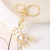 Cute Crab Zinc Alloy Diamond Unisex Bag Pendant Keychain