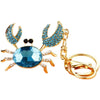 Cute Crab Zinc Alloy Diamond Unisex Bag Pendant Keychain
