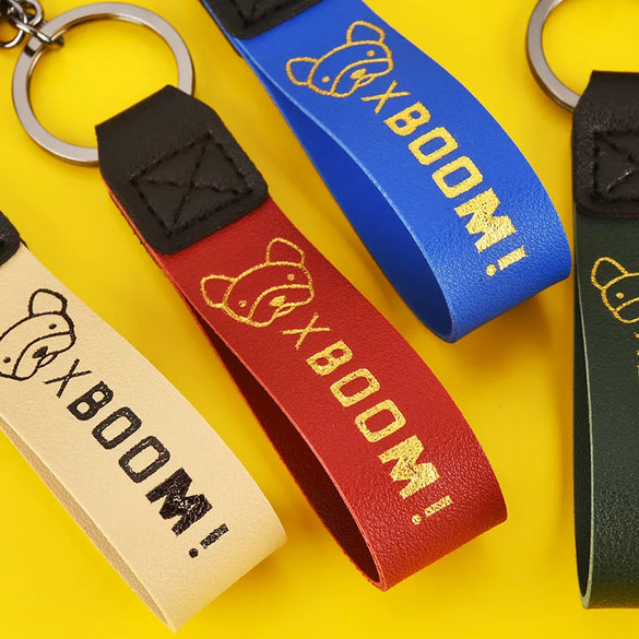 Cute Dog Pu Leather Resin Unisex Bag Pendant Keychain