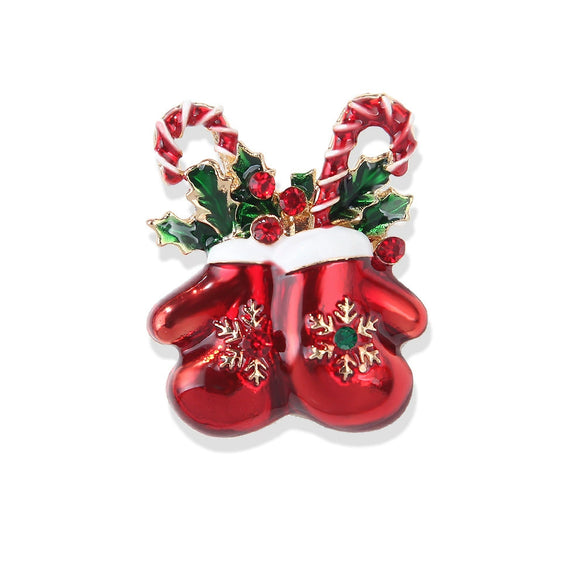 Cute Festive Bow Tie Brooch With Rhinestone Accents Zinc Alloy Decorative Pin For Women And Men
