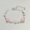 Cute Flower Rhinestones Alloy Wholesale Bracelets