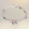 Cute Flower Rhinestones Alloy Wholesale Bracelets