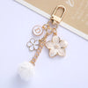 Cute Flower Zinc Alloy Unisex Bag Pendant Keychain