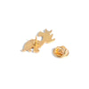 Cute Fox Alloy Enamel Stoving Varnish Unisex Brooches