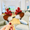 Cute Funny Antlers Cloth Hair Clip
