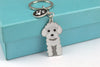 Cute Funny Dog Metal Unisex Keychain