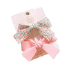 Cute Handmade Fabric Floral Bow Side Hair Clip Set For Children Duckbill Bangs Hairpins