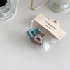Cute Heart Shape Flower Plastic Resin Stoving Varnish Hair Claws 2 Pieces