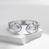 Cute Heart Shape Pearl Alloy Wholesale Bangle