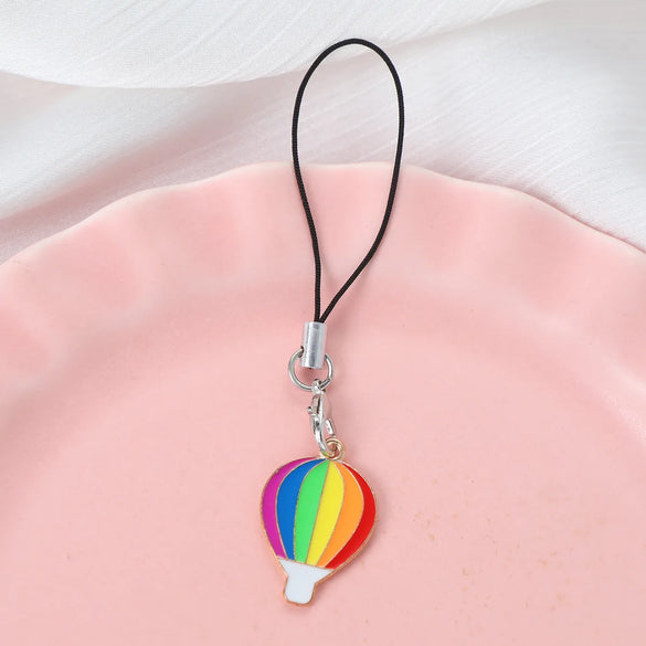 Cute Luxurious Shiny National Flag Letter Flag Alloy Patchwork Keychain