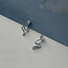Cute Mini Two Ears Small Ling Pike Earrings For Women With 925 Silver Needles Copper Material Animal Pattern Electroplating Design