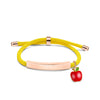 Cute Modern Style Customization Laser Engraving Apple 201 Stainless Steel Rope Cord String String Bracelets Wholesale