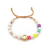 Cute Oval Freshwater Pearl Rope Copper Knitting Women'S Bracelets