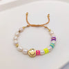 Cute Oval Freshwater Pearl Rope Copper Knitting Women'S Bracelets