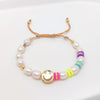 Cute Oval Freshwater Pearl Rope Copper Knitting Women'S Bracelets