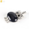 Cute Owl Pendant Natural Crystal Necklace Minimalist Animal Zodiac Style Unisex Jewelry