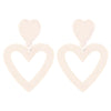 Cute Pink Heart Shaped Epoxy Earrings For Women Simple Fashion Resin Needle Earrings With Ins Style Design