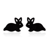 Cute Rabbit Animal Cartilage Earrings For Women Electroplated Stainless Steel Ear Studs Fashion Jewelry Gift