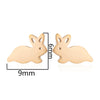 Cute Rabbit Animal Cartilage Earrings For Women Electroplated Stainless Steel Ear Studs Fashion Jewelry Gift