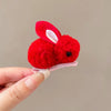 Cute Rabbit Plush Handmade Hair Clip 1 Piece