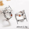 Cute Reindeer Christmas Earrings For Women Copper Animal Earrings With Red Zirconia Nose And Eco Friendly Electroplated Finish