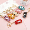 Cute Simple Style Color Block Resin Inlay Rhinestones Women'S Keychain