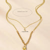 Cute Simple Style Shell Gold Plated Rhinestones Pearl Alloy Wholesale Double Layer Necklaces