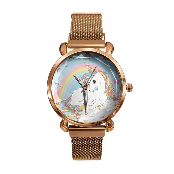 Cute Simple Style  Single Folding Buckle Quartz Kids Watches