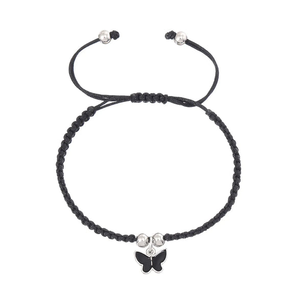 Cute Sweet Butterfly Nylon Metal Braid Women'S Bracelets