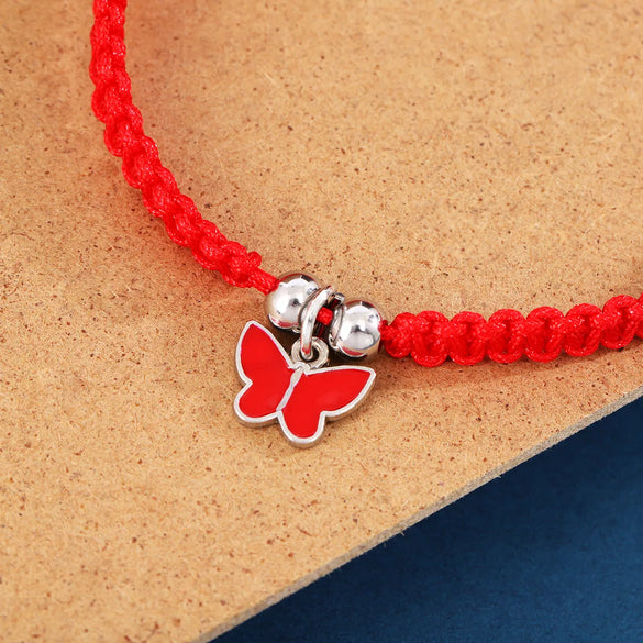 Cute Sweet Butterfly Nylon Metal Braid Women'S Bracelets