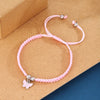 Cute Sweet Butterfly Nylon Metal Braid Women'S Bracelets