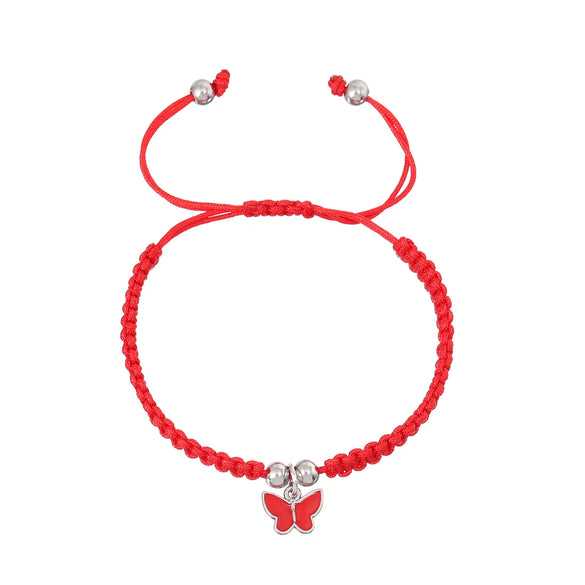 Cute Sweet Butterfly Nylon Metal Braid Women'S Bracelets