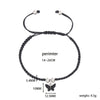 Cute Sweet Butterfly Nylon Metal Braid Women'S Bracelets