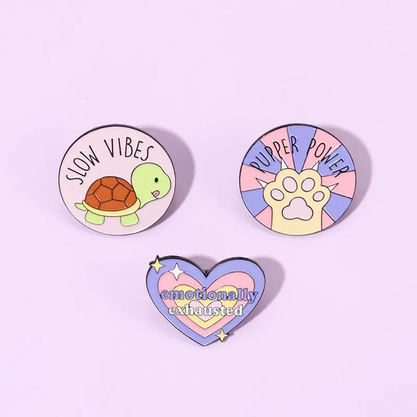 Cute Tortoise Letter Heart Shape Alloy Stoving Varnish Women'S Brooches